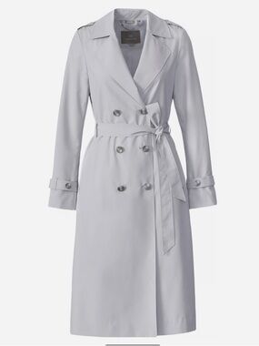 Soia & Kyo Blaire Trench Coat in Stone Grey